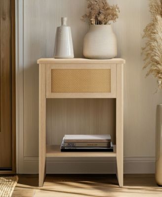 Lennox 23.75" Wood Square Accent Table