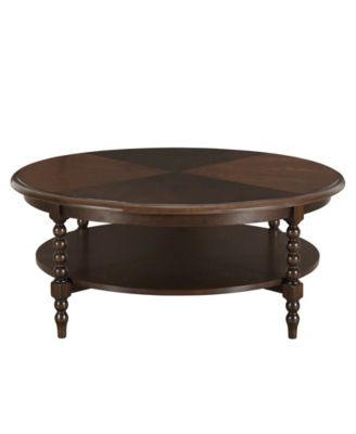 Philippe 42" Wood Round Coffee Table