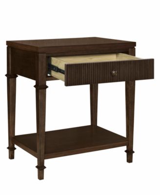 Kenna 26" Wood Fluted Drawer Nightstand