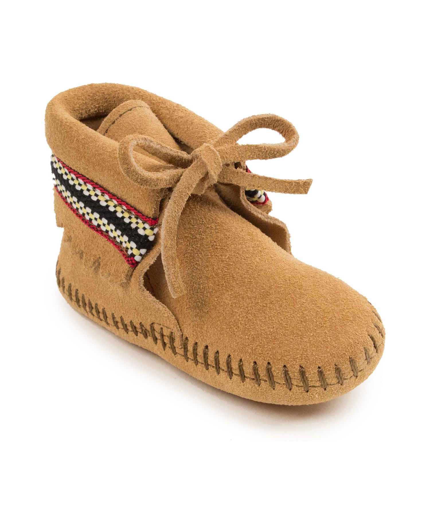 Baby Suede Braid Booties