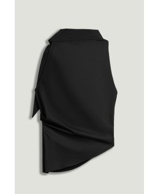 Women's Asymmetric Buckle-Detail Blouse