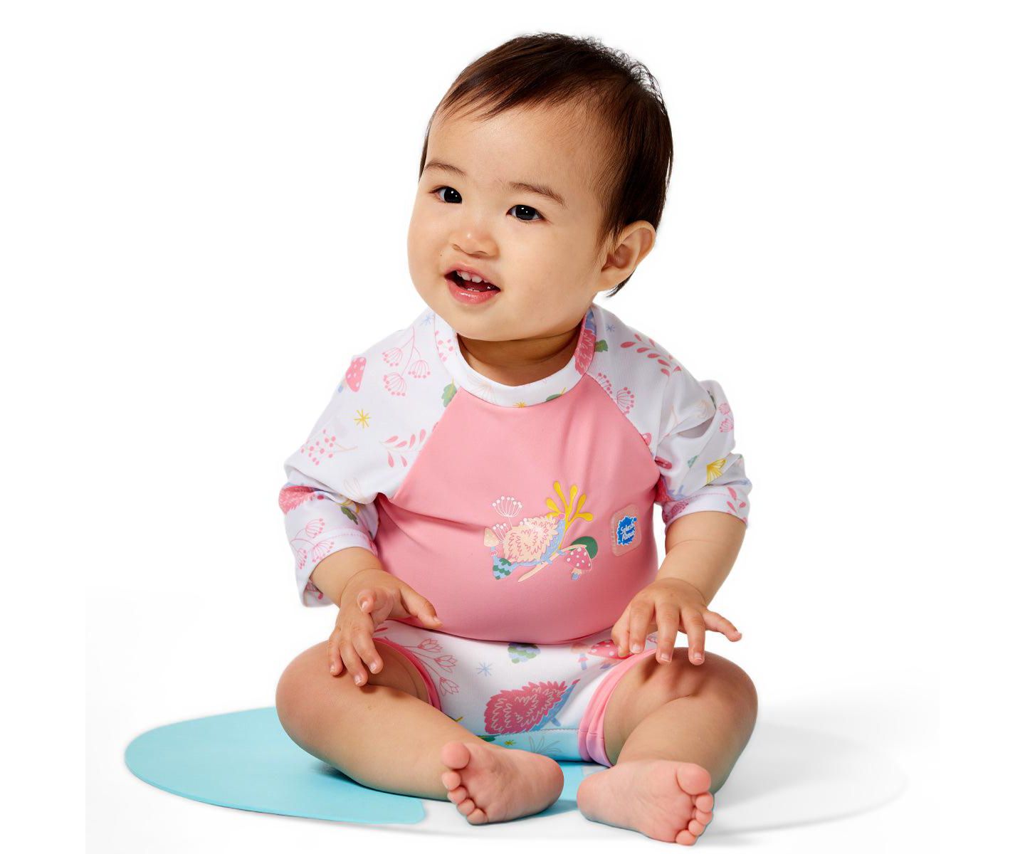 Детский солнцезащитный костюм Splash About Happy Nappy с купальным подгузником, цвет: Тёмно-зелёный — фото 3