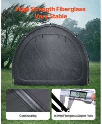 Outdoor Bike Storage Tent for 4 to 5 Bicycles with Dual Doors