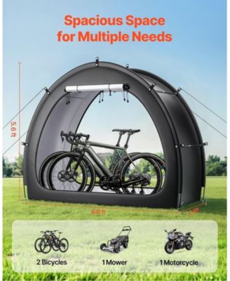 Outdoor Bike Storage Tent for 1 to 2 Bicycles with Dual Zippers