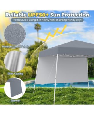Pop up Canopy Tent with 1 Sidewall and Portable Backpack