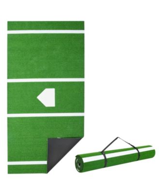 12 x 6 Ft Baseball Hitting Mat with Home Plate