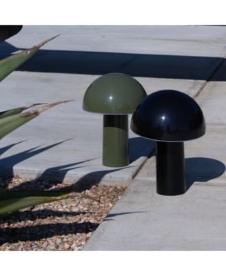 Celia Portable LED Table Lamp with Dome Mushroom Shade