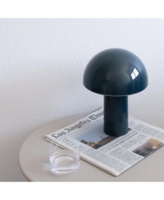Celia Portable LED Table Lamp with Dome Mushroom Shade