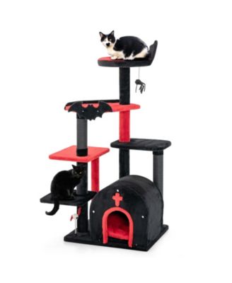 Cat Tree Gothic 53 in Tower with Arch Condo Coffin Bed