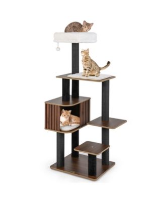 Cat Tree 59.5 inch Multi-Level with Cushion Top Perch