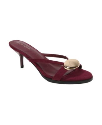 Women's Royalty Kitten Heel Thong Sandal