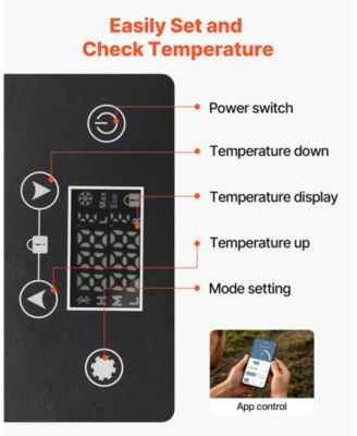 16 Quart Portable Car Freezer with App Control 60W for Camping