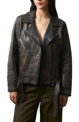 Women's Efos Leather Biker Jacket