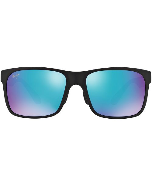 Maui Jim Red Sands Polarized Sunglasses , 432 Blue Hawaii Collection