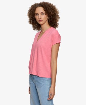 Women's Notched Muscle T-Shirt