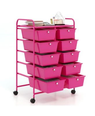 10-Drawer Rolling Storage Cart