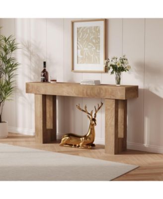 Console Tables for Entryway, Narrow Wooden Sofa Table Behind Couch, Farmhouse Style, Perfect for Entrance, Living Room, Easy Assembly