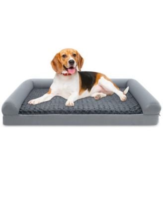 Orthopedic Dog Bed L 44.5x35 in Foam Sofa Removable Cover