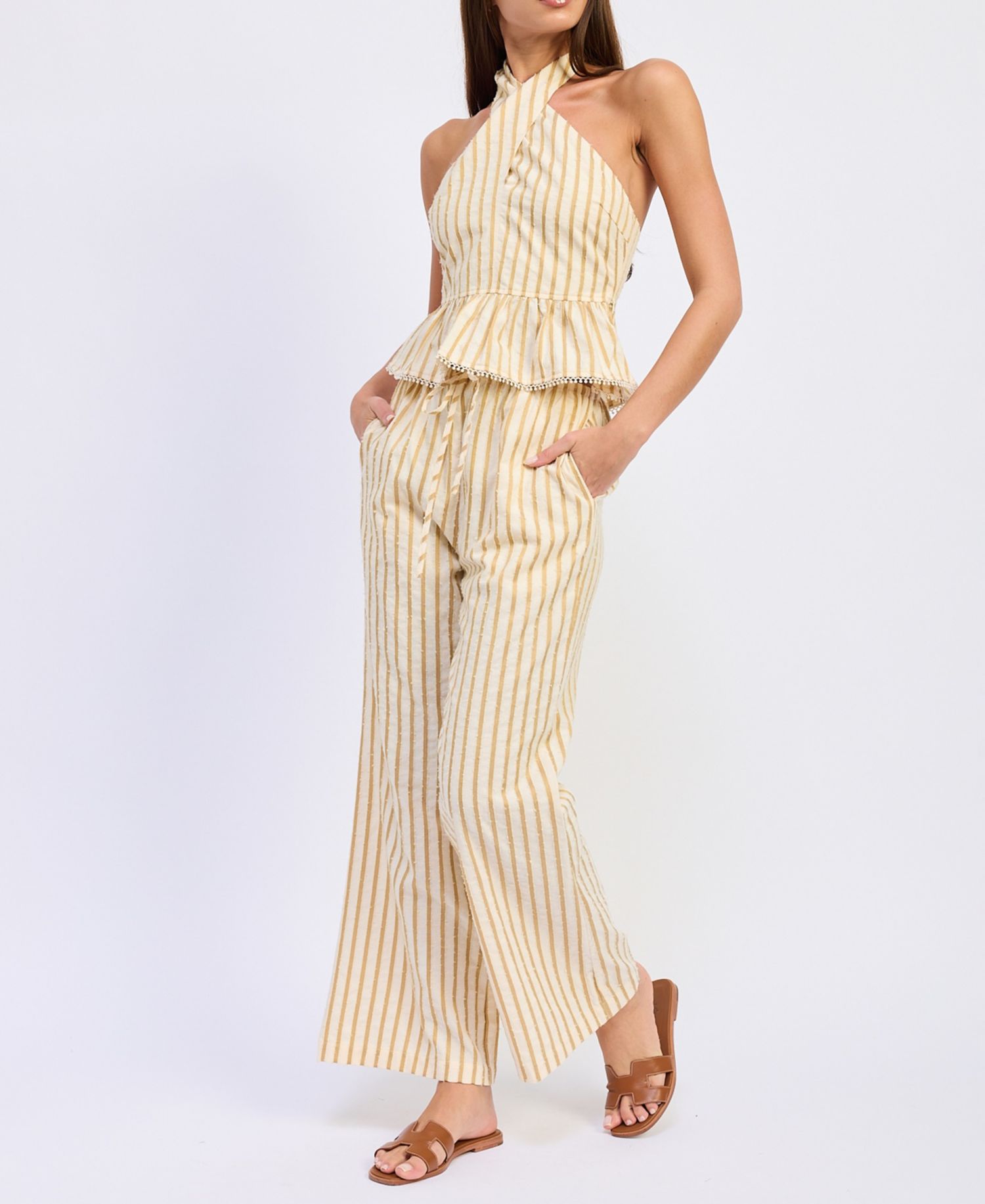 Women's Pull-On Self-Tie Waist Pants