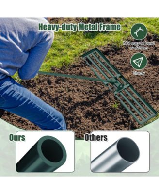 Heavy Duty Lawn Leveling Rake in for Soil