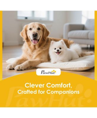 Foldable dog ramp for couch and bed, adjustable from 16" to 23.5", non-slip carpet, ideal for small to large dogs