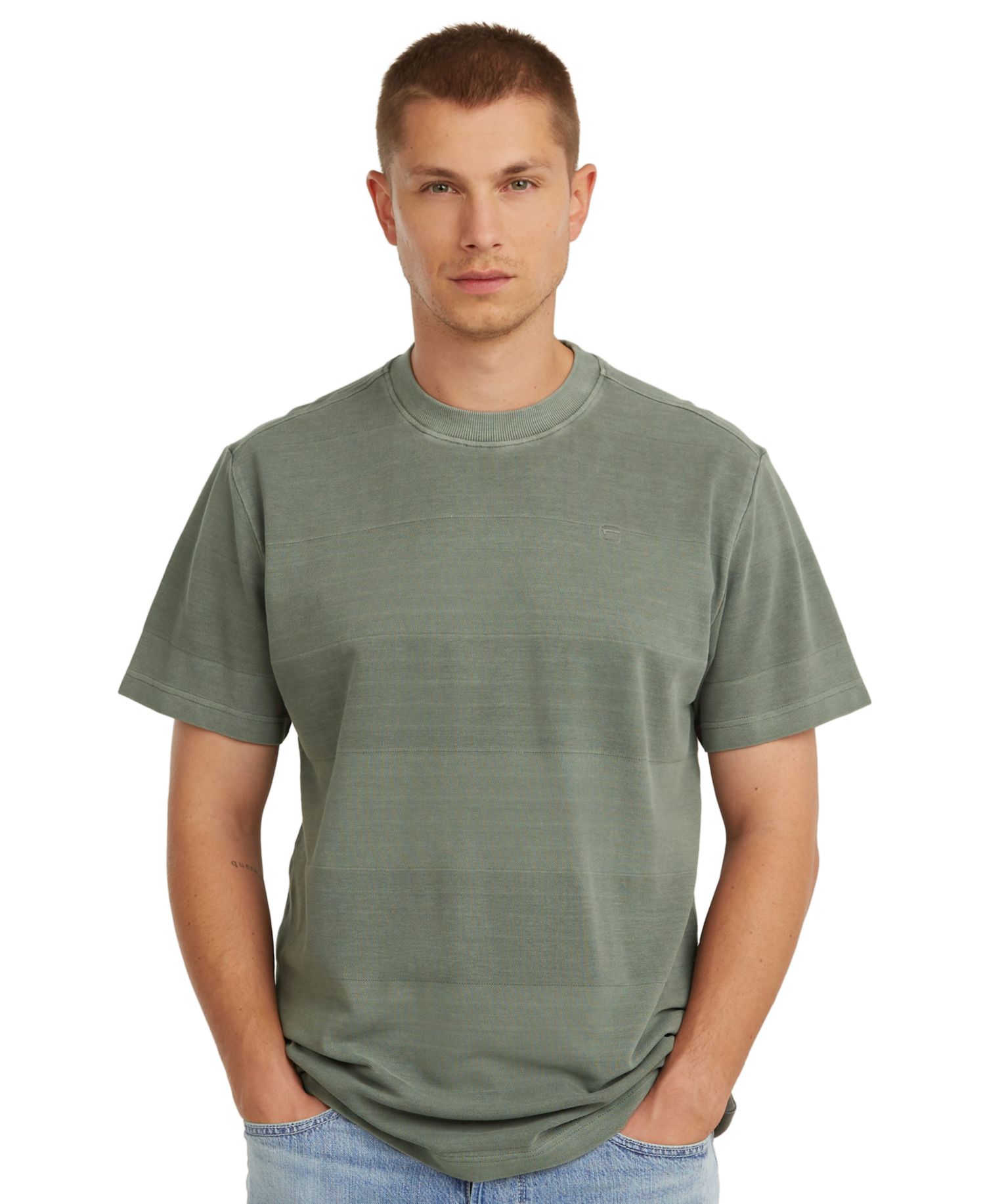 Men's Washed Jacquard T-Shirt