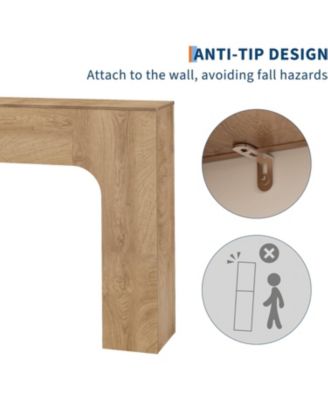 Long Console Table for Entryway,Slim Narrow Entrance Tables Farmhouse Wood Sofa Table Behind Couch for Entrance