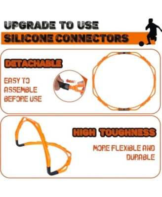 Octagonal Agility Rings, Speed Rings, Youth Agility Footwork Training and Speed Hurdles Ladder, Fitness Equipment Sport Workout