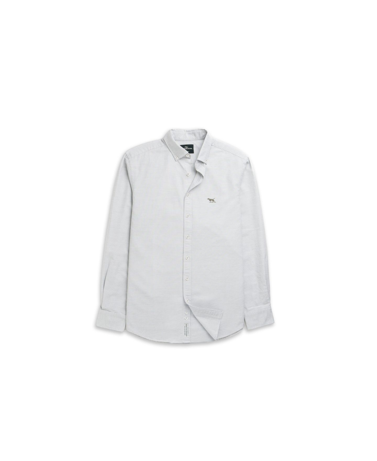 Мужская рубашка Rodd & Gunn Gunn Oxford Crossing Sport Fit Cotton, цвет: Зелёный — фото 3