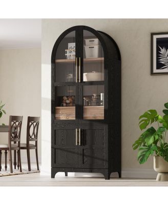 Farmhouse 71Arched Pantry Cabinet with Storage
