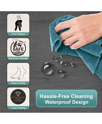 30 Tiles 120 Sq ft Wood Grain Interlocking Floor Foam Tile Mats - for Home, Playroom, Basement, Trade Show