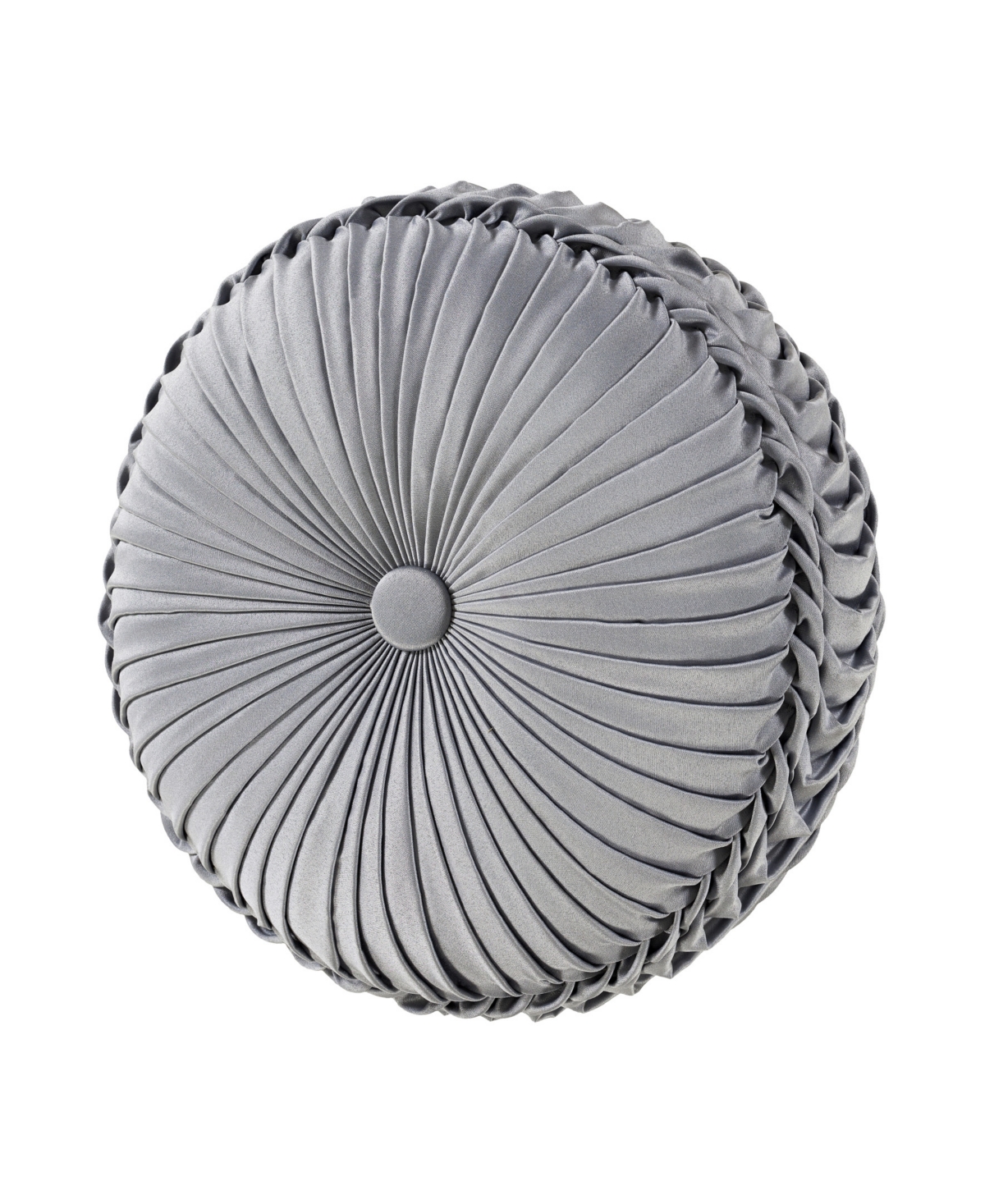 J Queen New York Romero Tufted Round Decorative Pillow, 15" x 15"