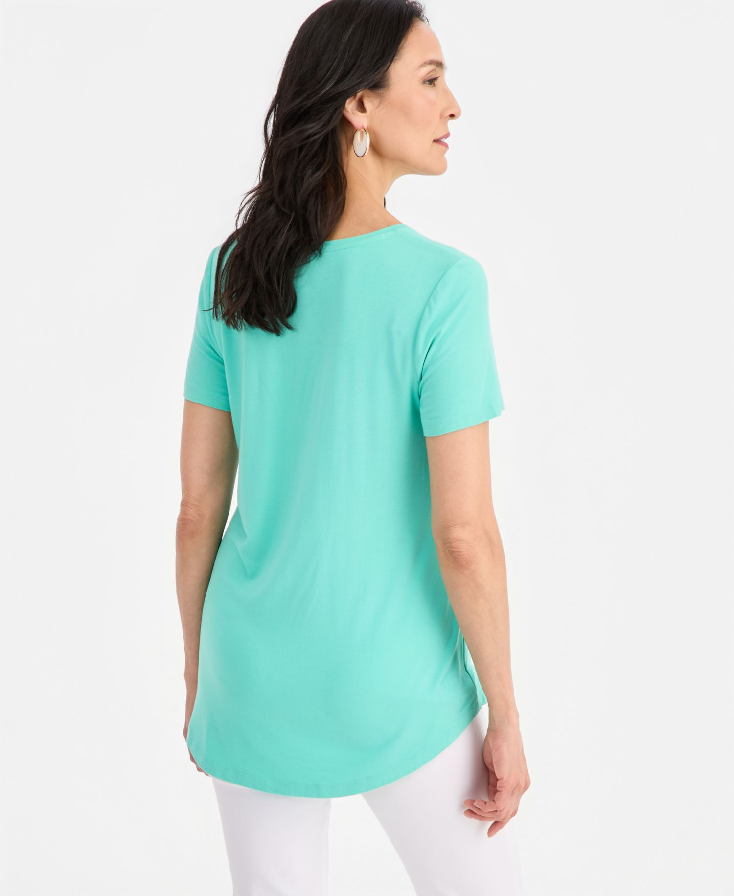 Women's Scoop-Neck Short Sleeve Top