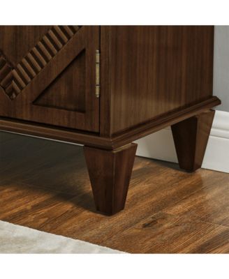 33.6" Retro Wooden Sideboard Buffet Cabinet with Storage, Accent Display Cabinets, Media Console Credenza