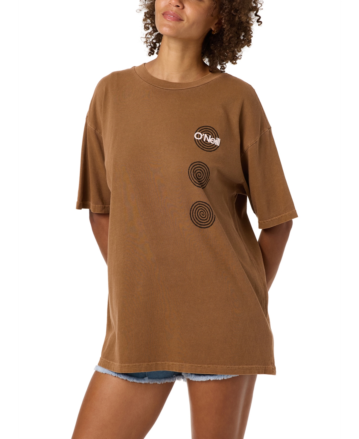 O'Neill Women's Cotton Crewneck Oversized T-Shirt