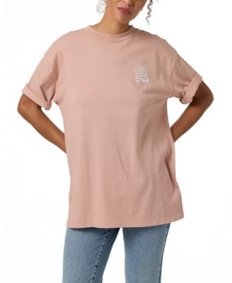 Juniors' Horizon Graphic Oversized T-Shirt