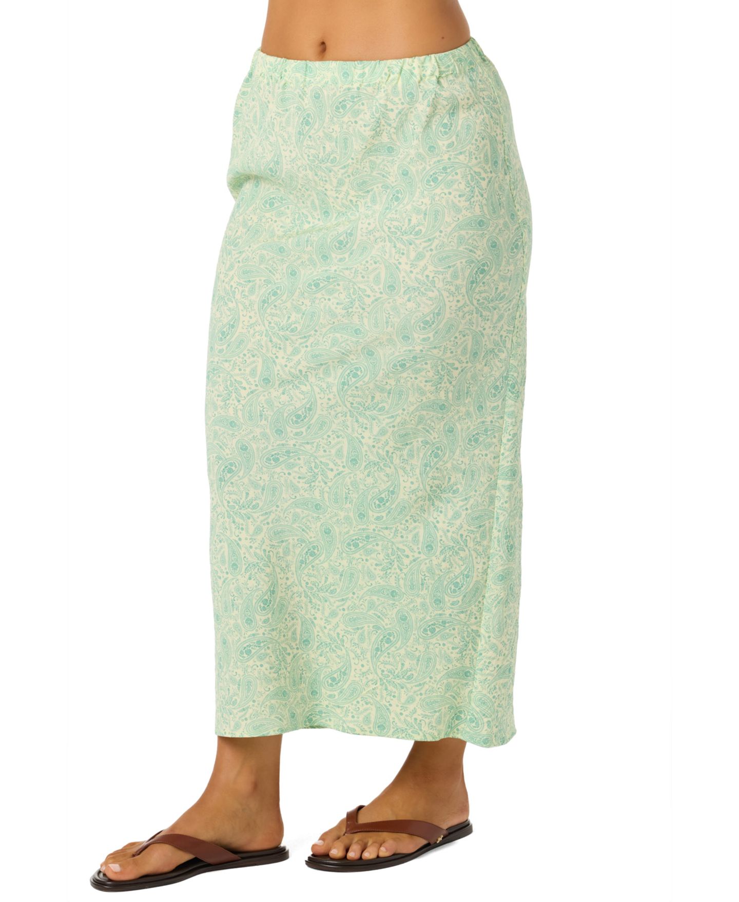 Женская юбка O'Neill Kavali Paisley Print Midi, цвет: Citron — фото 3