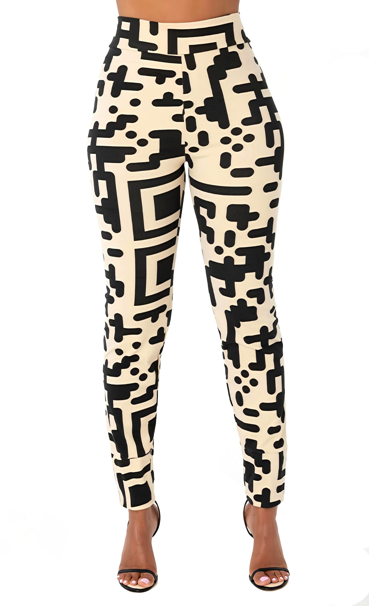 Women's QR Print Legwarmer Legging