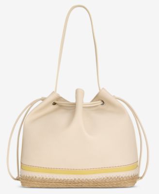 Large Bottom Detail Drawstring Bucket
