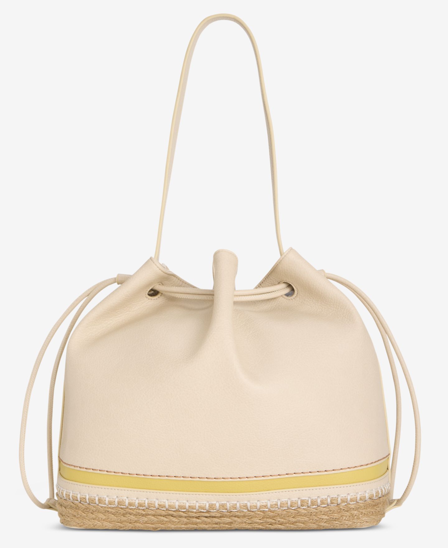 Женская сумка Style & Co Large Bottom Detail Drawstring Bucket, цвет: Алебастровый — фото 1