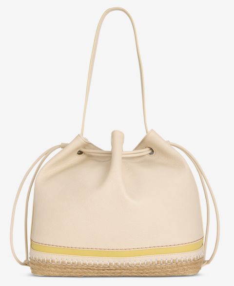 Женская сумка Style & Co Large Bottom Detail Drawstring Bucket, цвет: Алебастровый