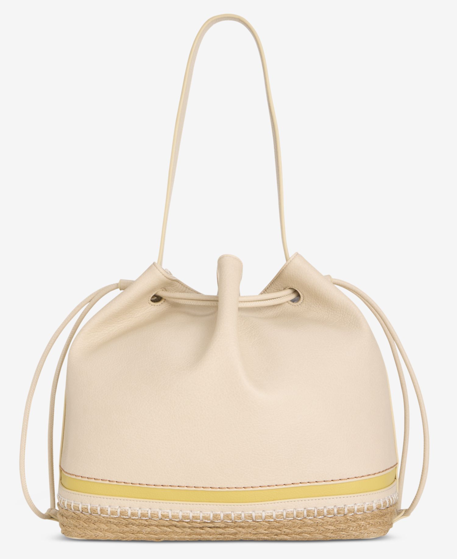 Large Bottom Detail Drawstring Bucket
