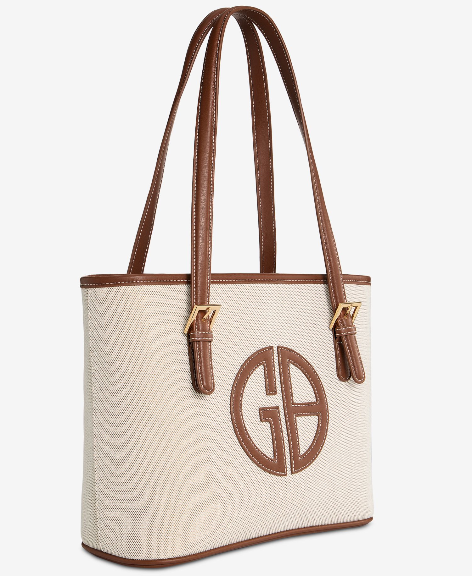 Linen Logo Tulip Tote