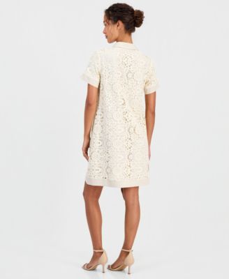 cute dresses for church women Dress 3702 Khaki – By Day Fashion LIVE 12/19/2025 MC Shop Boho Crochet Patchwork Fit:Tall Regular Fit