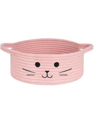 Woven Cotton Rope Storage Basket Laundry Organizer