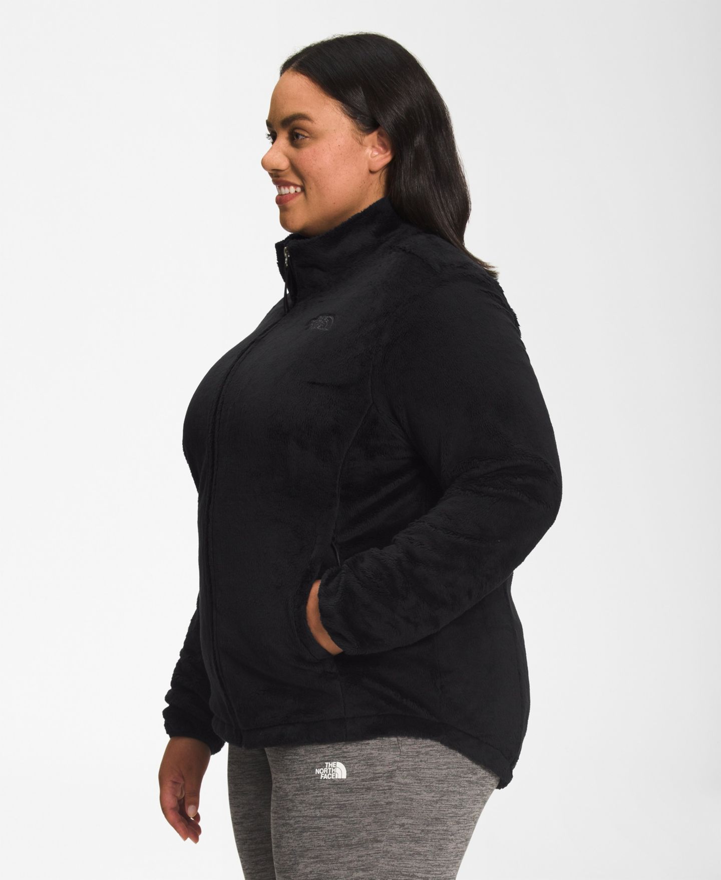 Женская куртка The North Face Plus Osito Fleece, цвет: Чёрный — фото 2