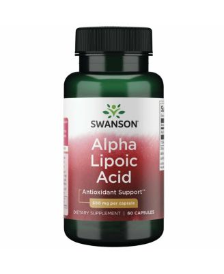 Alpha Lipoic Acid Natural Supplement for Healthy Blood Pressure Support and Carbohydrate Metabolism - 60 Capsules, 600 mg Each