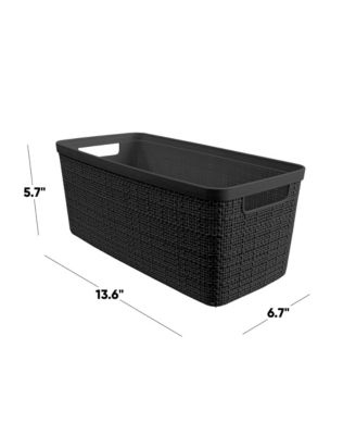 Jute Decorative Plastic Storage Baskets Bins Gift Basket