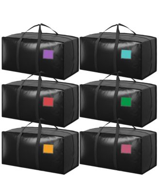 6 Pack Heavy Duty Moving Bags with Reinforced Zipper