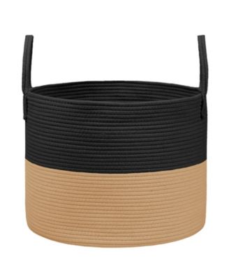 Cotton Rope Blanket Basket Laundry Hamper Storage Bin Gift Basket